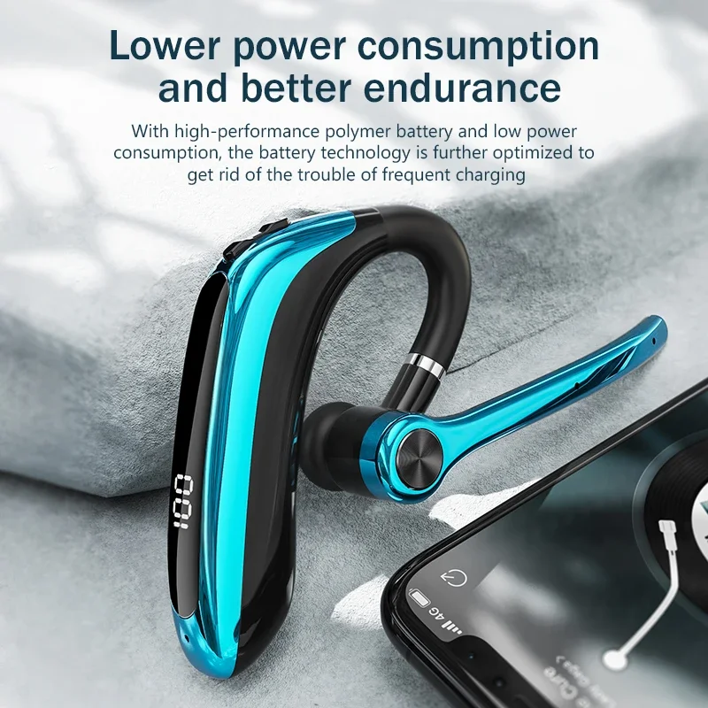EARDECO Wireless Headphones With Microphon Bluetooth Earphone ENC Noise Cancelling Handsfree Headset Busines Auriculares Driving 3