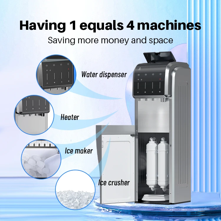 Wholesale  APP Control Bottom Loading Suction Tube 5-IN-1 Smart Hot Cold Home Temperature Ice Maker Water Dispenser 5