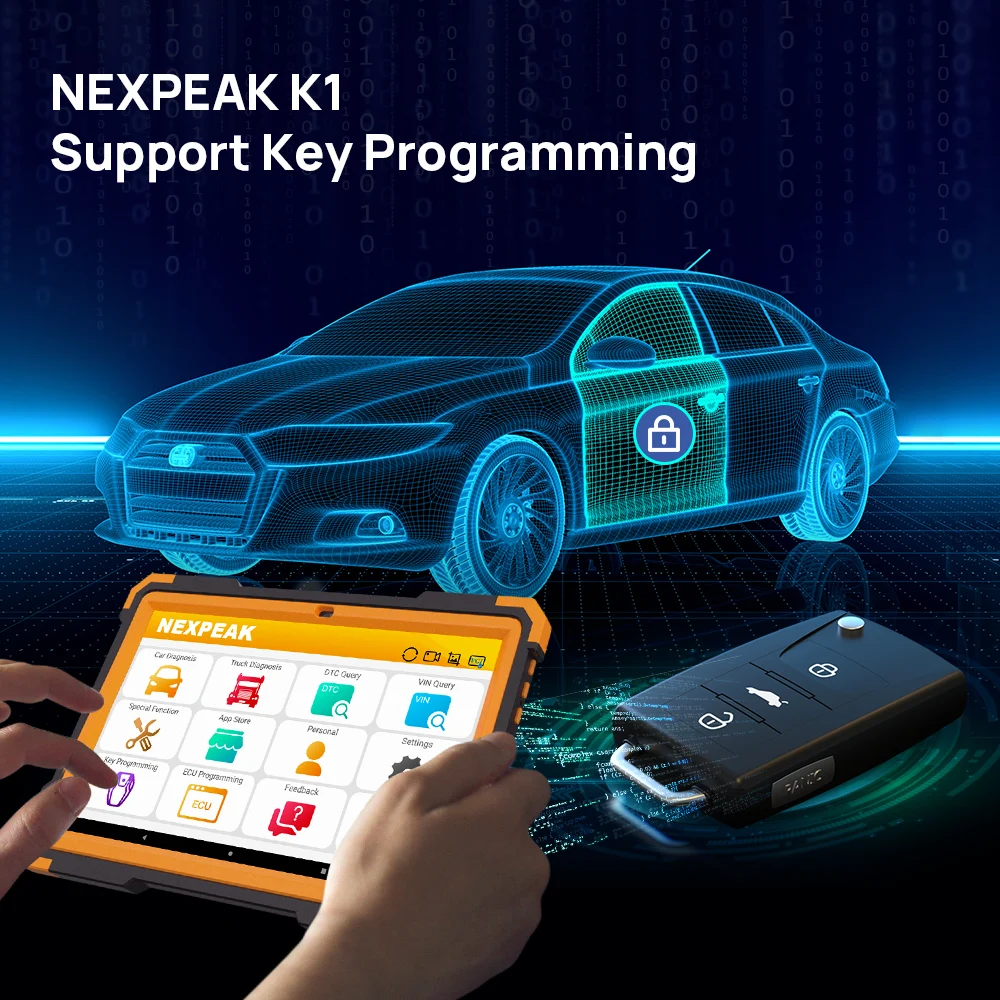 Original NEXPEAK K3 OBD2 Scanner Heavy Duty Diagnostic Tool For Car and ...