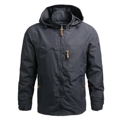 Men's Oversized Windshield Jacket - Stylish Autumn Windbreaker and Spring Coat - S (GRAY)
