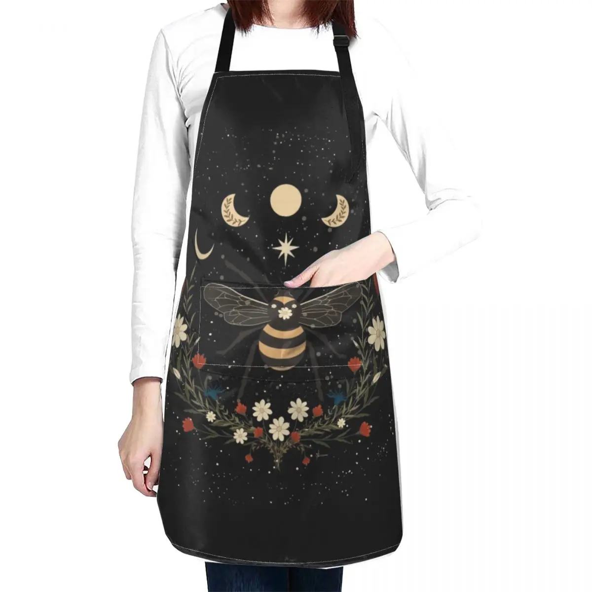 

The Bees Moon Apron apron christmas Chef Accessories Custom Apron