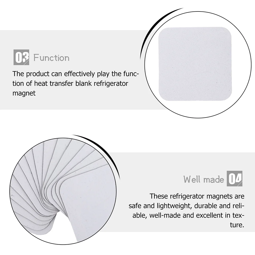 10pcs Refrigerator Magnets Sublimation Blank Magnet Simple Home Fridge Magnet magnetic fridge magnets magnetic fridge stickers