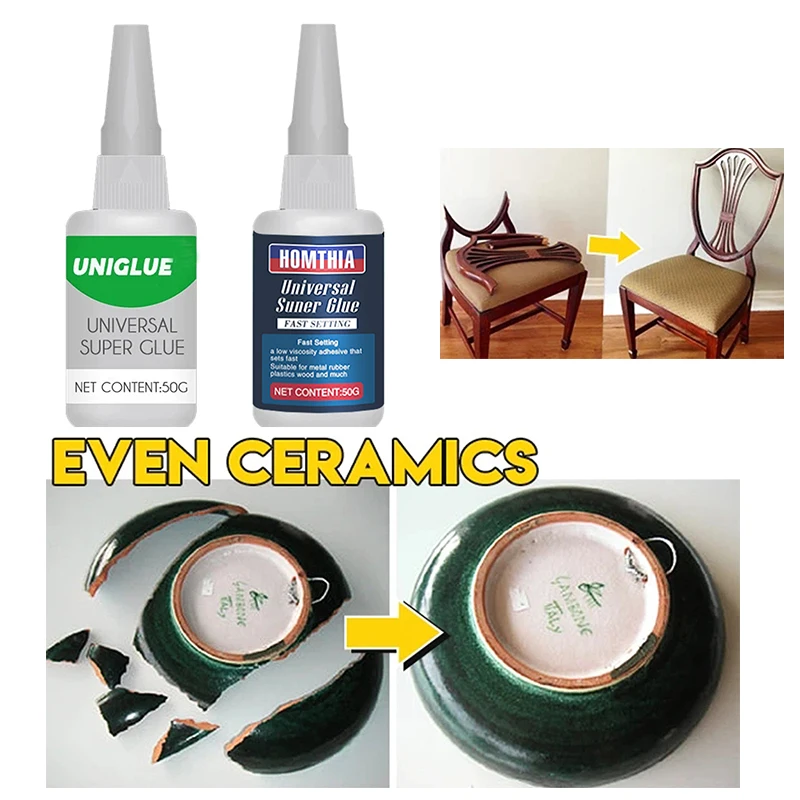 Uniglue Tm Universal Super Glue Super Strong Glue Plastic Glue