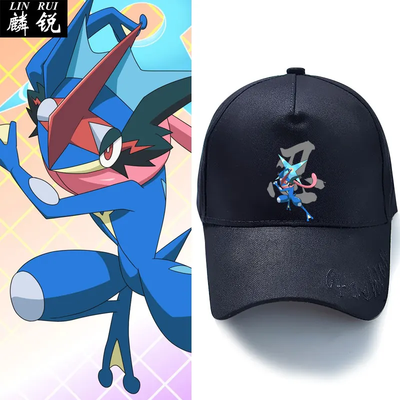 

Greninja Pokemon 6th Generation Pokemon Co Branded Cartoon Duck Tongue Hat Men and Women Baseball Hat Sun Hat Children Gift