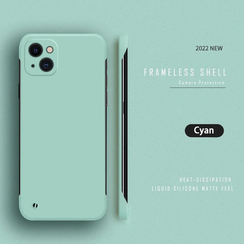 Luxury Ultra Thin Frameless Matte Phone Case - Hard Slim Back Cover Shell