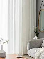 White Sheer Curtains Blend Semi Smoothy Sheer Curtains Soft Light Airy Privacy Sheers for Bedroom Living Room 2