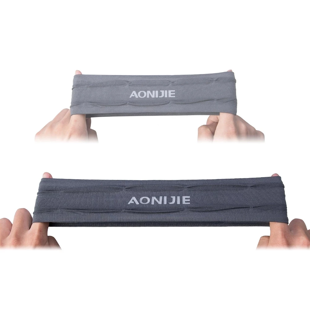 AONIJIE Outdoor Sports Headband Fitness Hair Bands Man Woman Hair Wrap Brace Elastic Cycling Yoga Running Exercising Sweatband 2