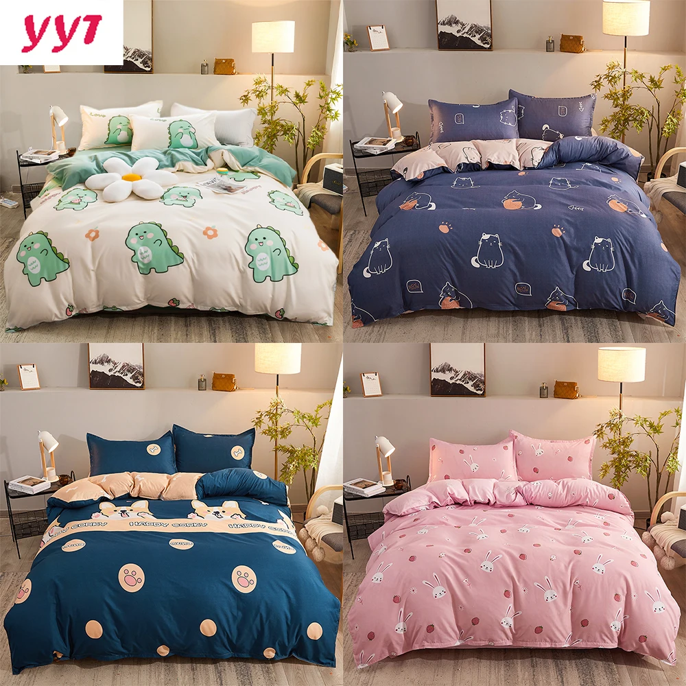 Yanyangtian Nordic Filling Bed Fourpiece Bedding Set Summer Blankets For Bed Queen Size Bed