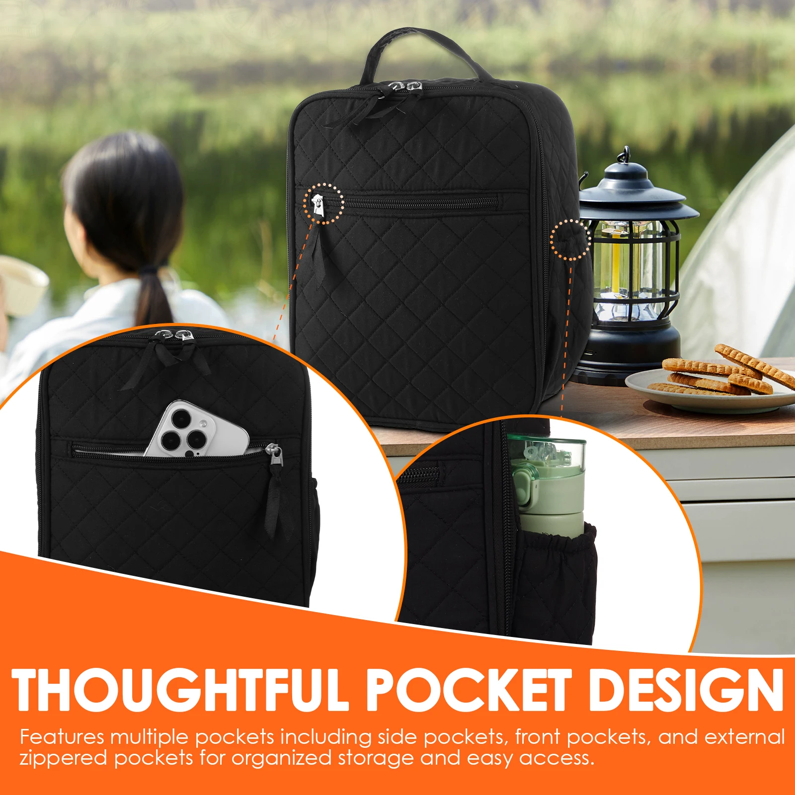 Thermal Insulated Lunch Bag Portable Food Storage