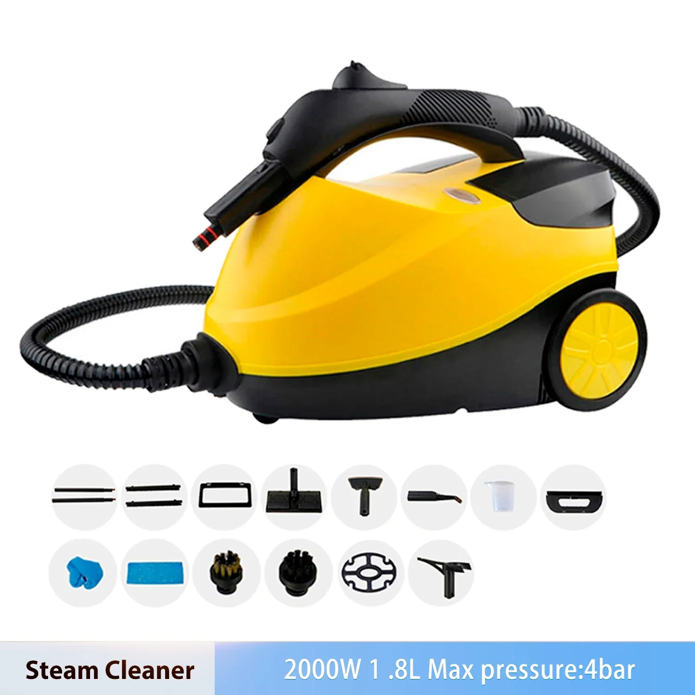 2000W High Temperature High Pressure Electric Steam Cleaner Sterilization Kill Mites Disinfector Home Kitchen Car Steam Cleaner