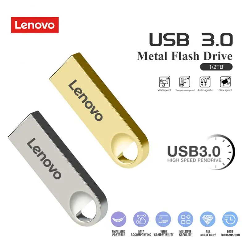 Lenovo 2Tb Usb3.0 Pendrive 1Tb Usb Flash Drive Usb Memory Pen Drive Memory Stick Usb Memoria Flash Disk Per Tablet Spedizione Gratuita