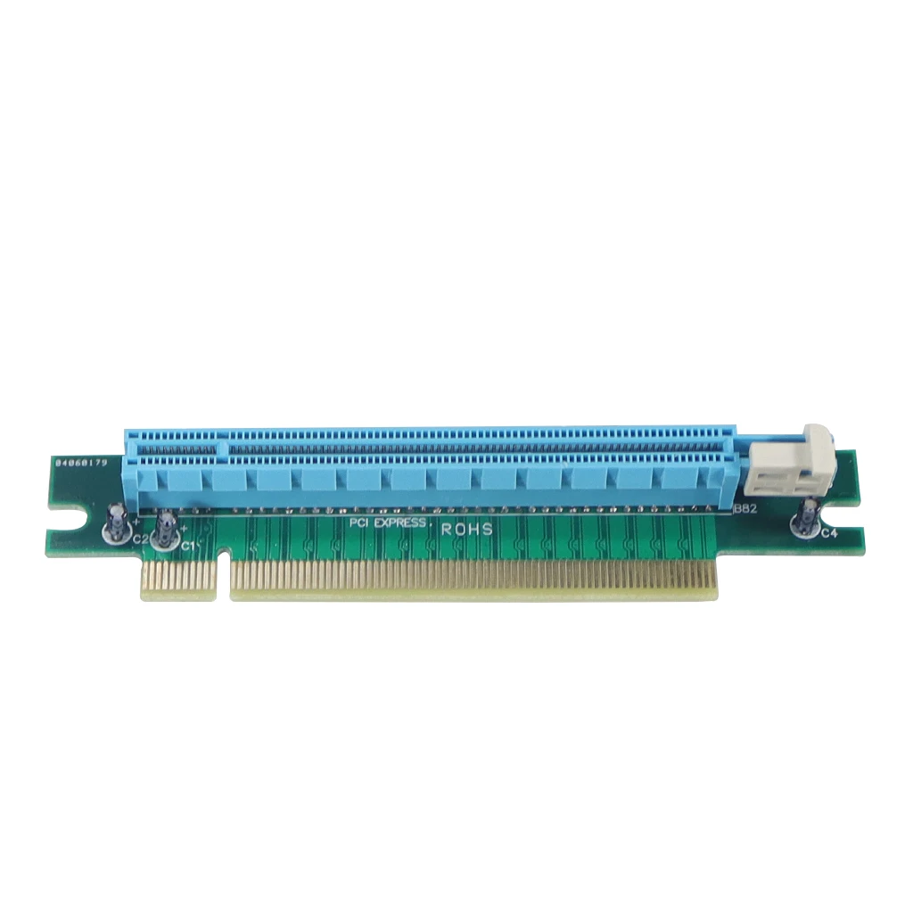 Pcie 90 Graus Ângulo Direito Inserção Plana de 180 Graus Pci-e Pci-express 16x Extensor Protetor Riser Adaptador Cartão para 1u Servidor - Imagem 3