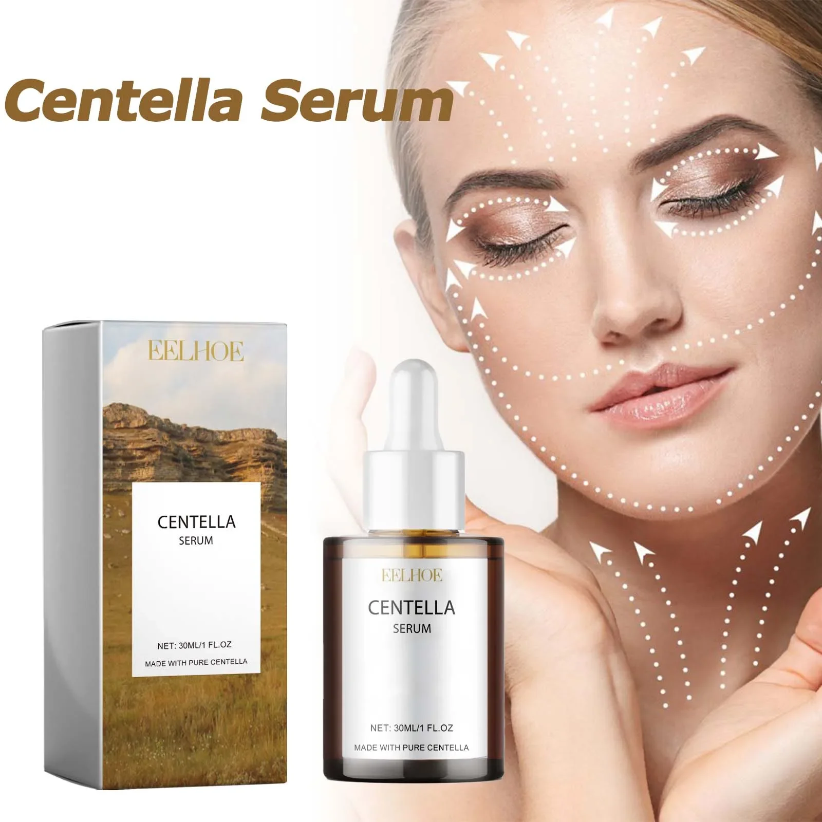 Centella Asiatica Moisturizing Essence Improves Dry Skin Dispels Acne Controls Oil Reduces Lines & Wrinkles Brightens Skin Tone 6
