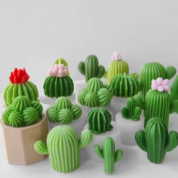 Cactus Candle Silicone Mold 1