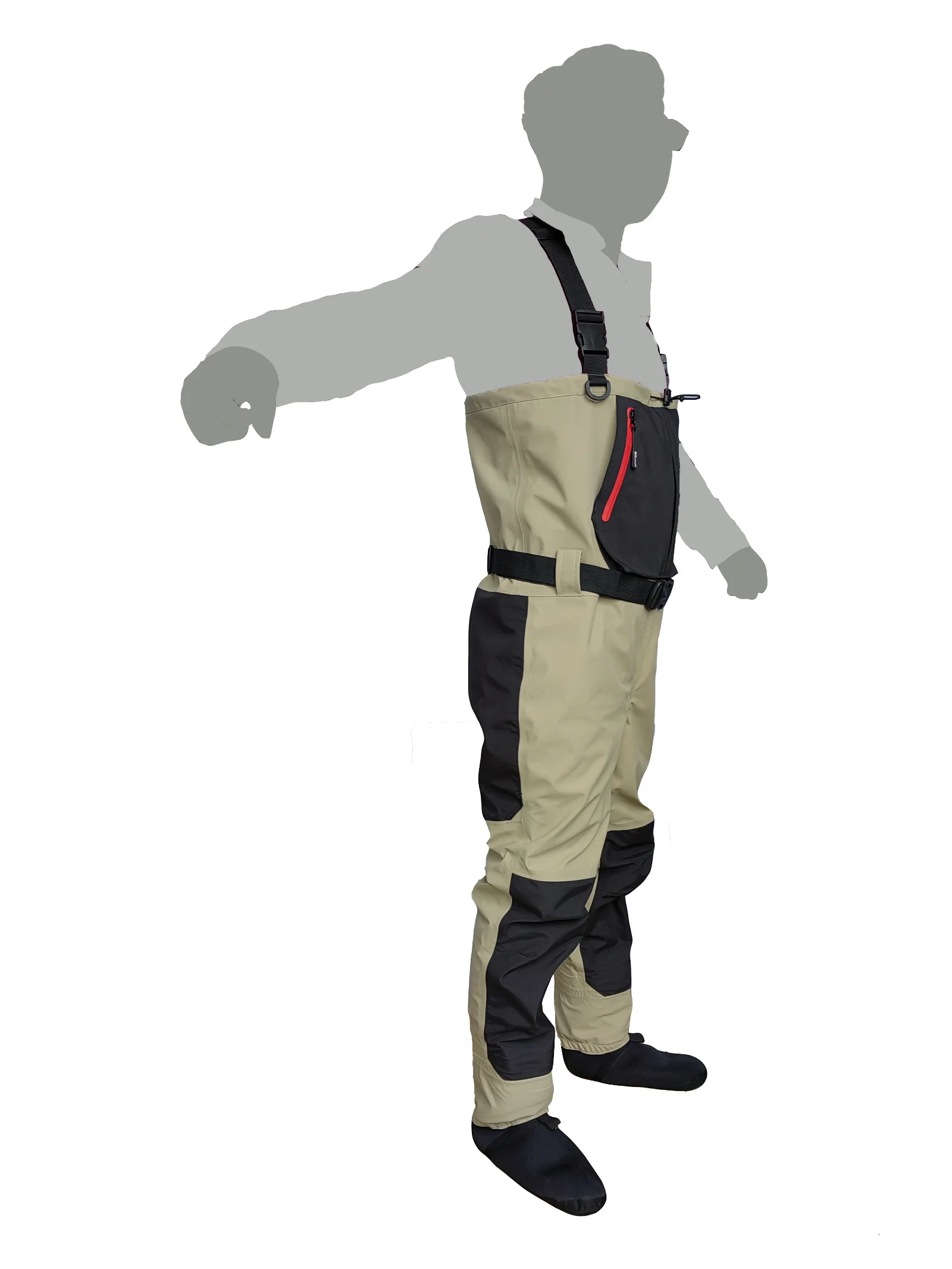 fly fishing Children to adults waders neoprene foot for men raft hunting Quick-dry Waterproof and breathable
