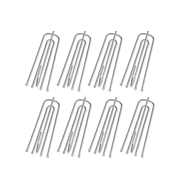 Metal Curtain Clip Hooks Deep Pinch Pleat Short Neck Pack of 5, 10 