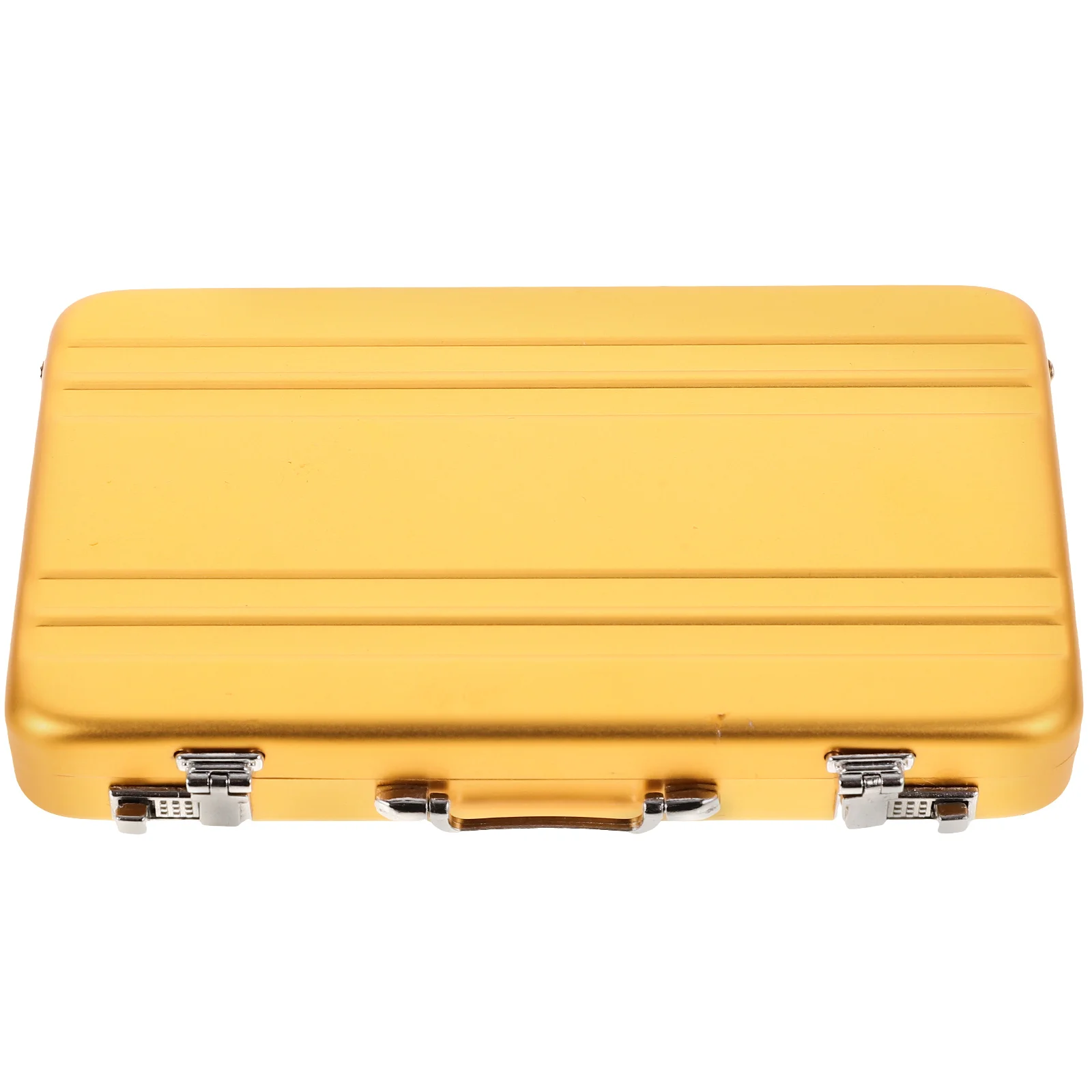 

Настольный держатель для карт для чемоданов, подставка для фотографий, контейнер для вспышки, алюминиевый органайзер, мини-портфель, металлический мужской портфель для визиток