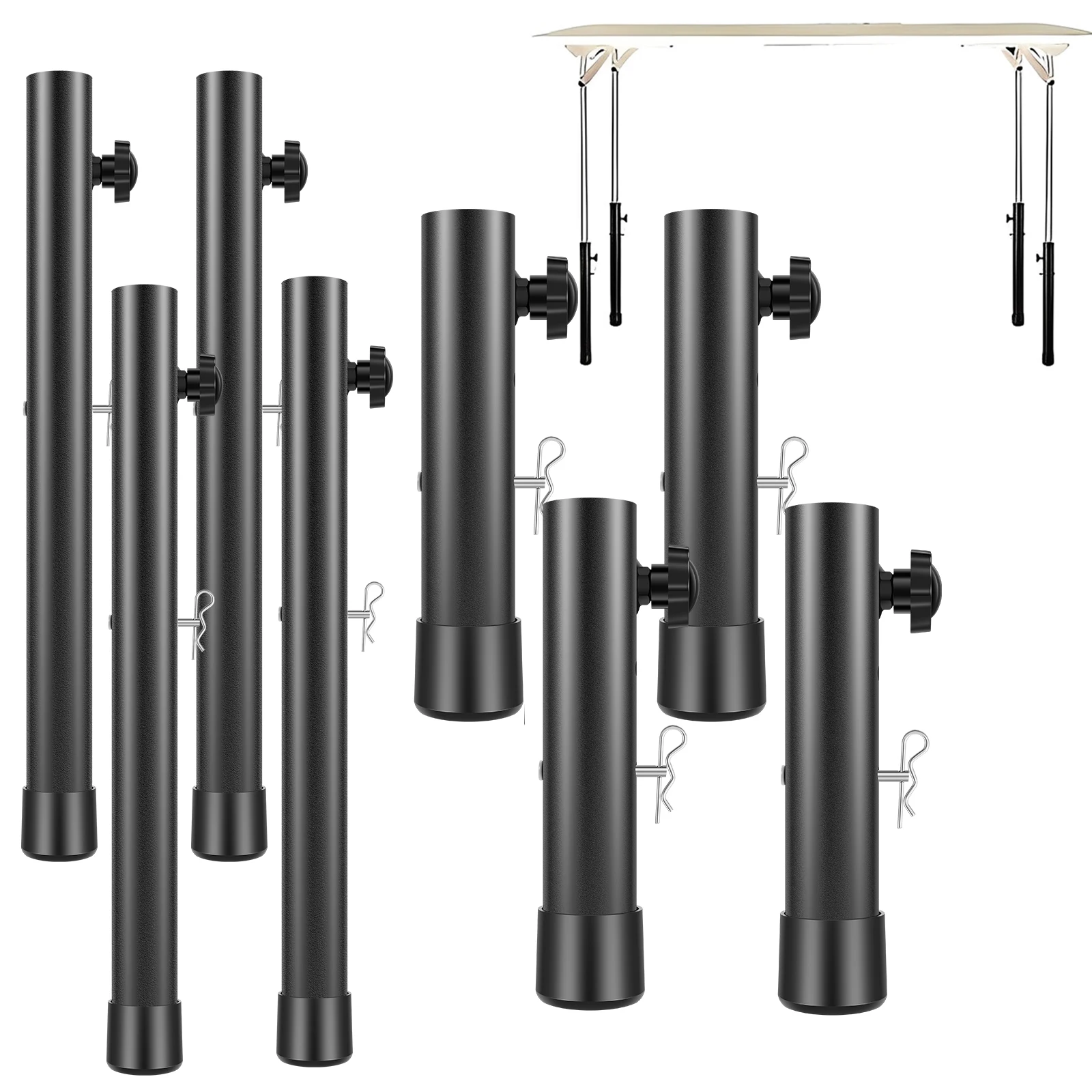 

New 4Pcs Folding Table Leg Extenders Heavy Duty Steel Folding Table Leg Risers with Fixing Bolts 2/4 Rise Levels Adjustable