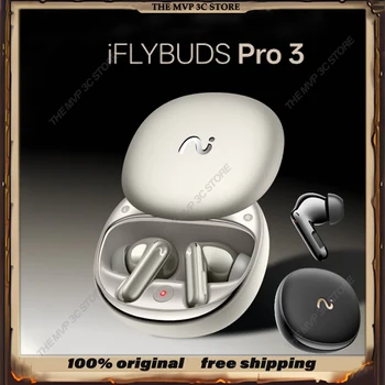 iFLYBUDS Pro3 Wireless Bluetooth In-Ear Headphones – Active Noise Cancellation, Viaim AI Recording-to-Text, Long Battery Life, Touch Control Music Earbuds with Mic for Calls & Work