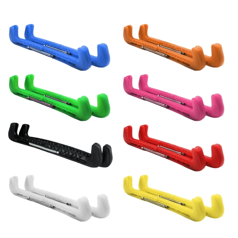 Ice Skate Guard 1 Pair Ice Skate Blade Cover Blade Protector Adjustable for Hockey or Figures Skating ice skate protector