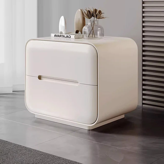 Elegant and functional Nordic White Nightstands