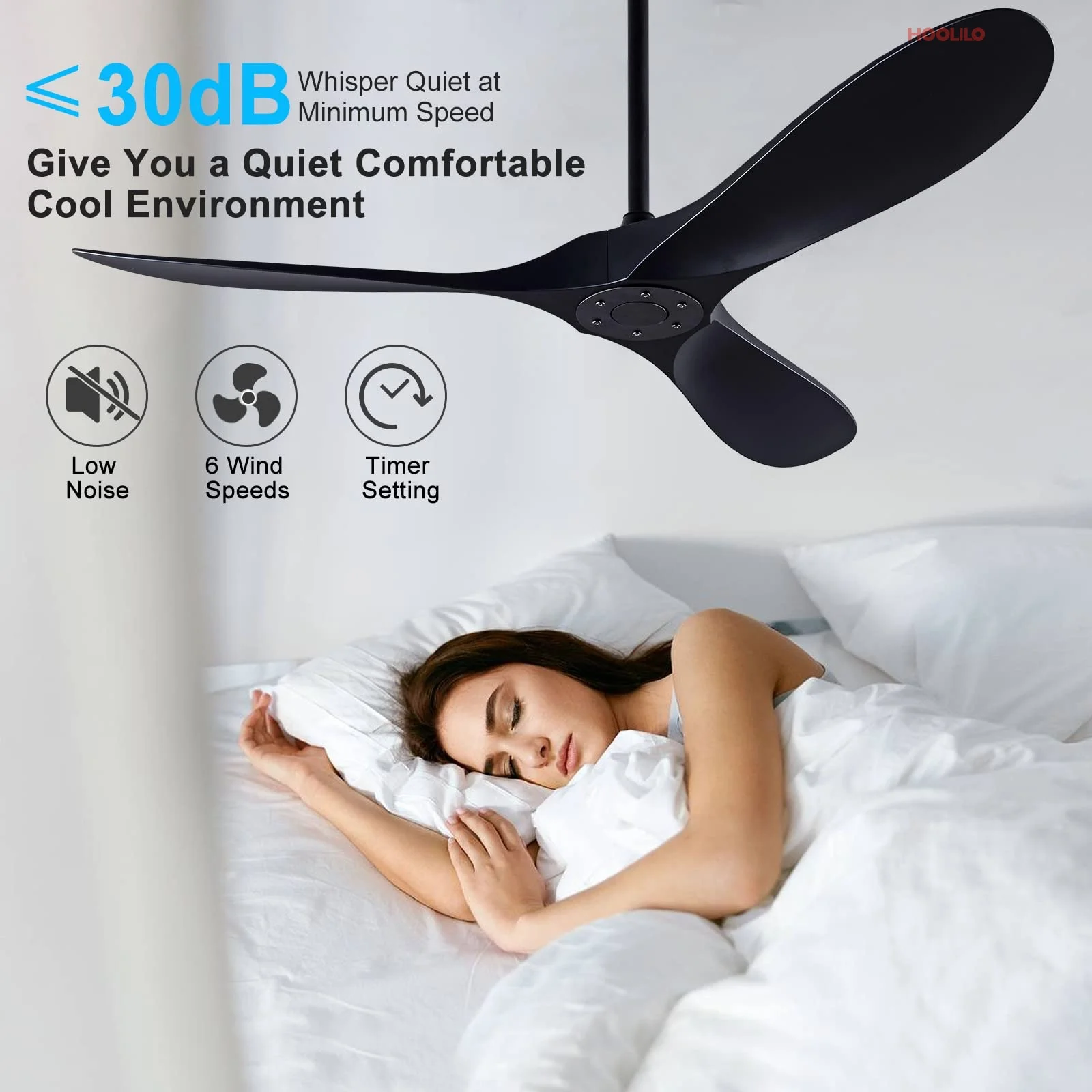 Big 60 Inch ABS Bland Ceiling Fan with LED DC Motor Remote Control ventiladores para casa 3