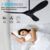 Big 60 Inch ABS Bland Ceiling Fan with LED DC Motor Remote Control ventiladores para casa 3