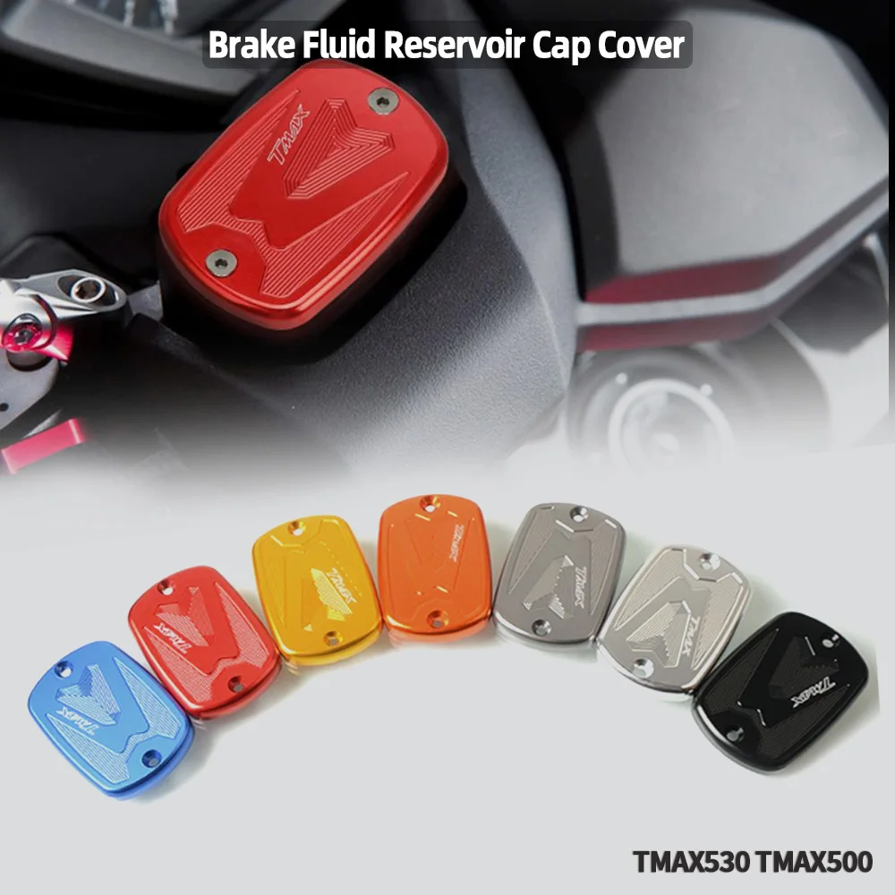 

Motorcycle Tmax Front Master Cylinder Cover Brake Fluid Reservoir Cap Cover For YAMAHA Tmax530 2012-2015 Tmax 500 2008-2011 2010
