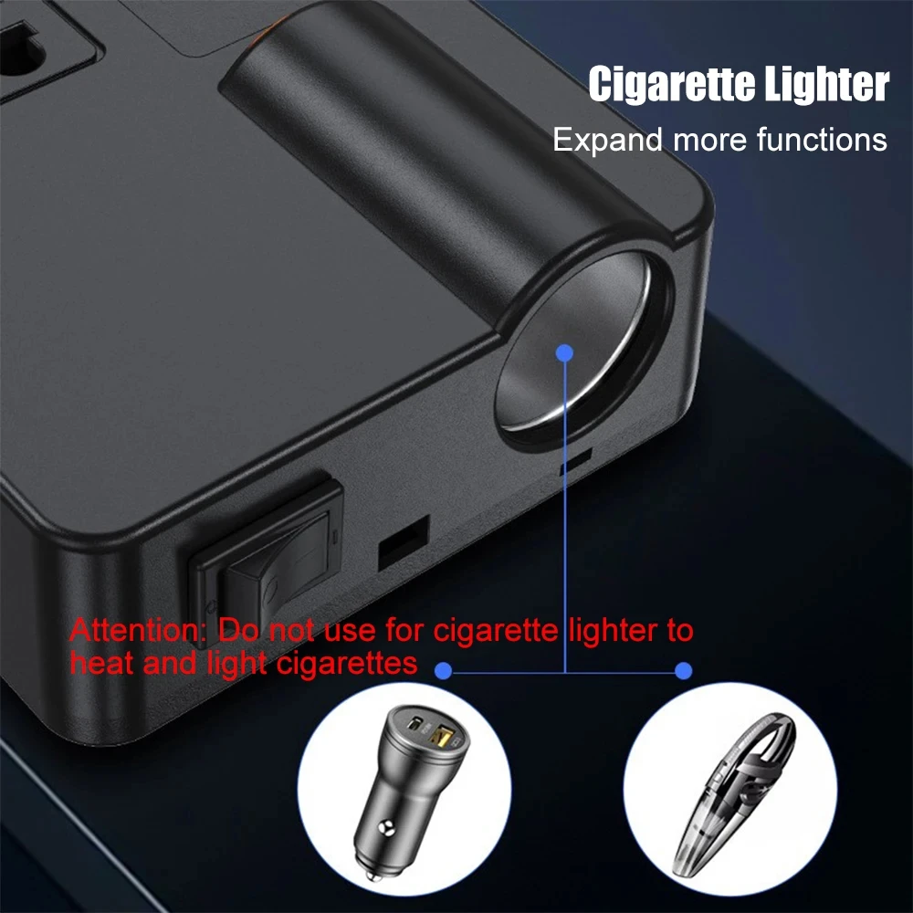 Car mounted power inverter 12v24v to 220v multifunctional conversion suitable for small and large trucks car inverter