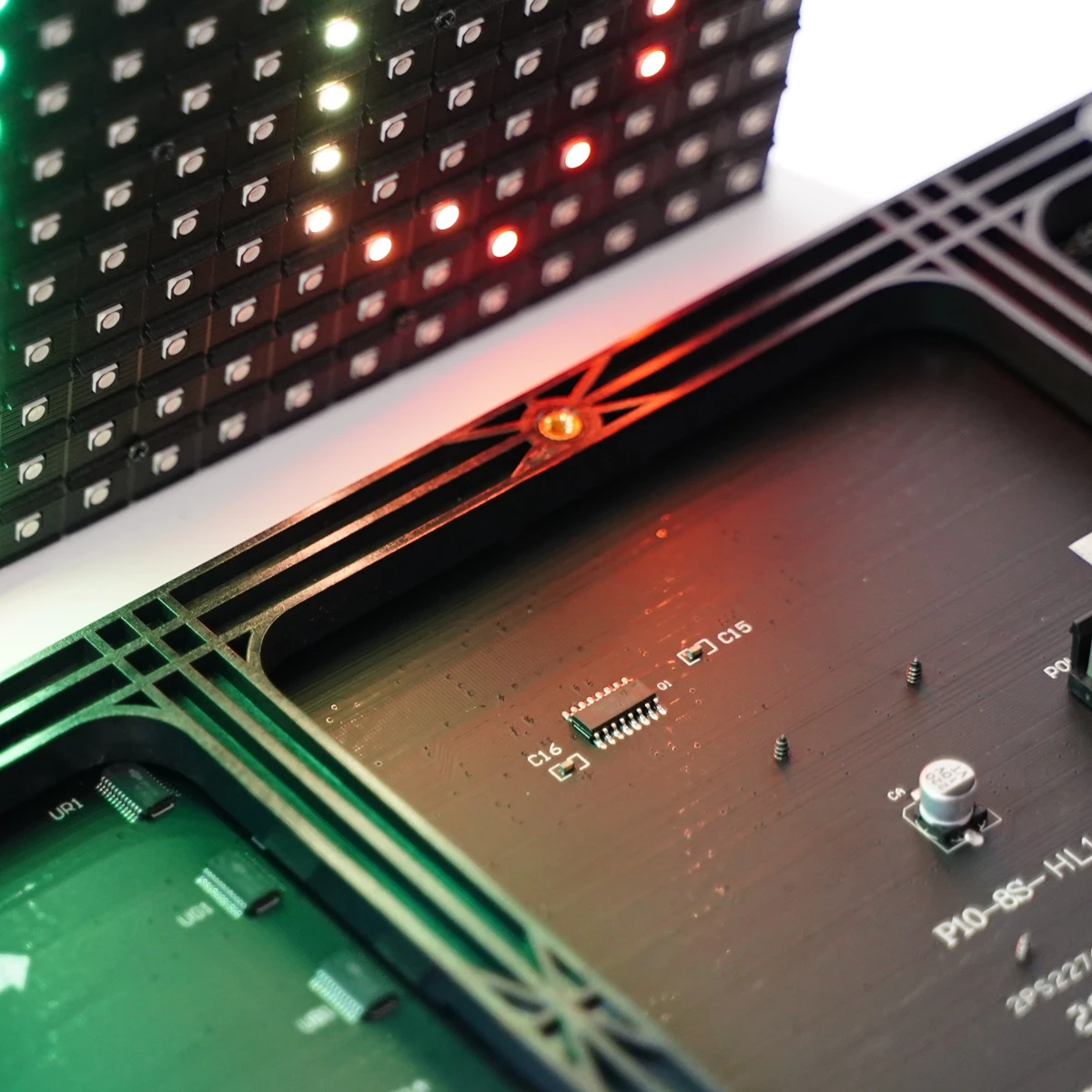 P10 Indoor SMD3528 Full Color Display Module 320x160mm RGB LED Matrix Panel Hub75 Ports 1/8 Scan