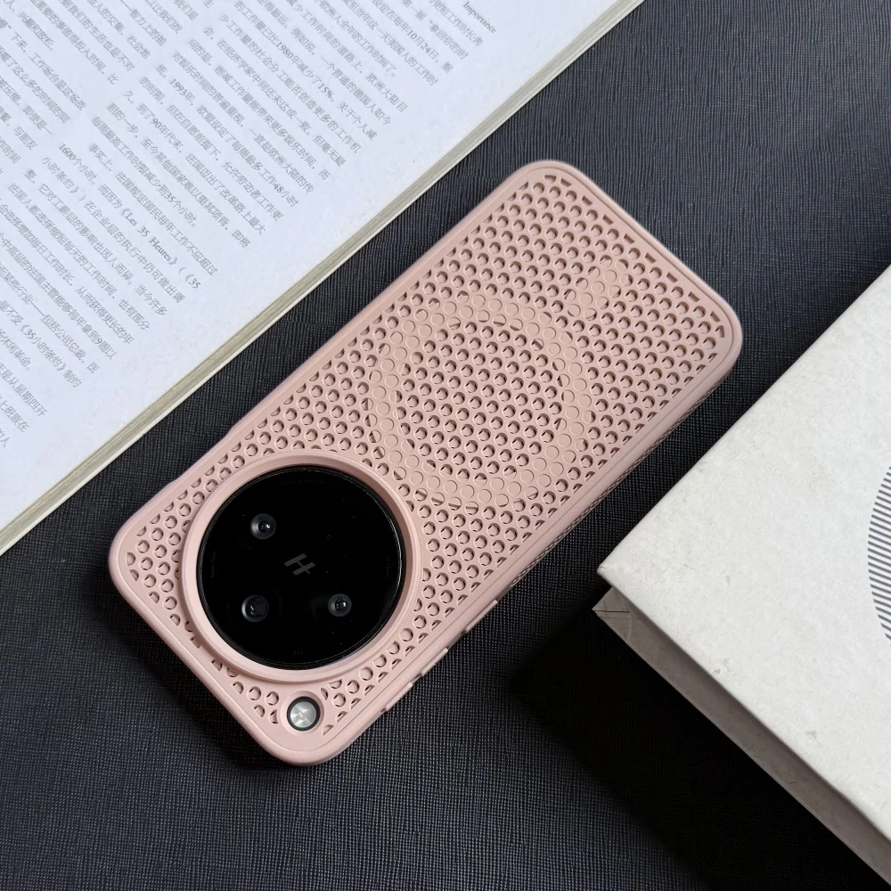 Cooling Armor Breathable Luxury Matte Magnetic Phone Case with Wireless Charging Compatibility