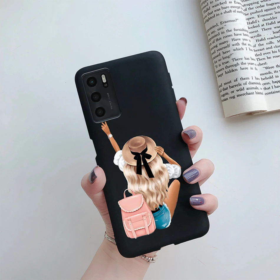 For OPPO A16 A16S 2021 Case Beauty Girls Painted Phone Case For OPPOA16 A 16 CPH2269 A54S 4G CPH2273 Soft Cover Protect Bumper cases for oppo cases