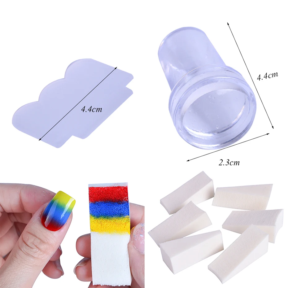 1 Set Nail Art Stamp Plates Nail Polish Print Leaf Flower Dreamcatcher Snowflake Christmas Stamper Scrapper Sponge JISTZN01-12-2 6