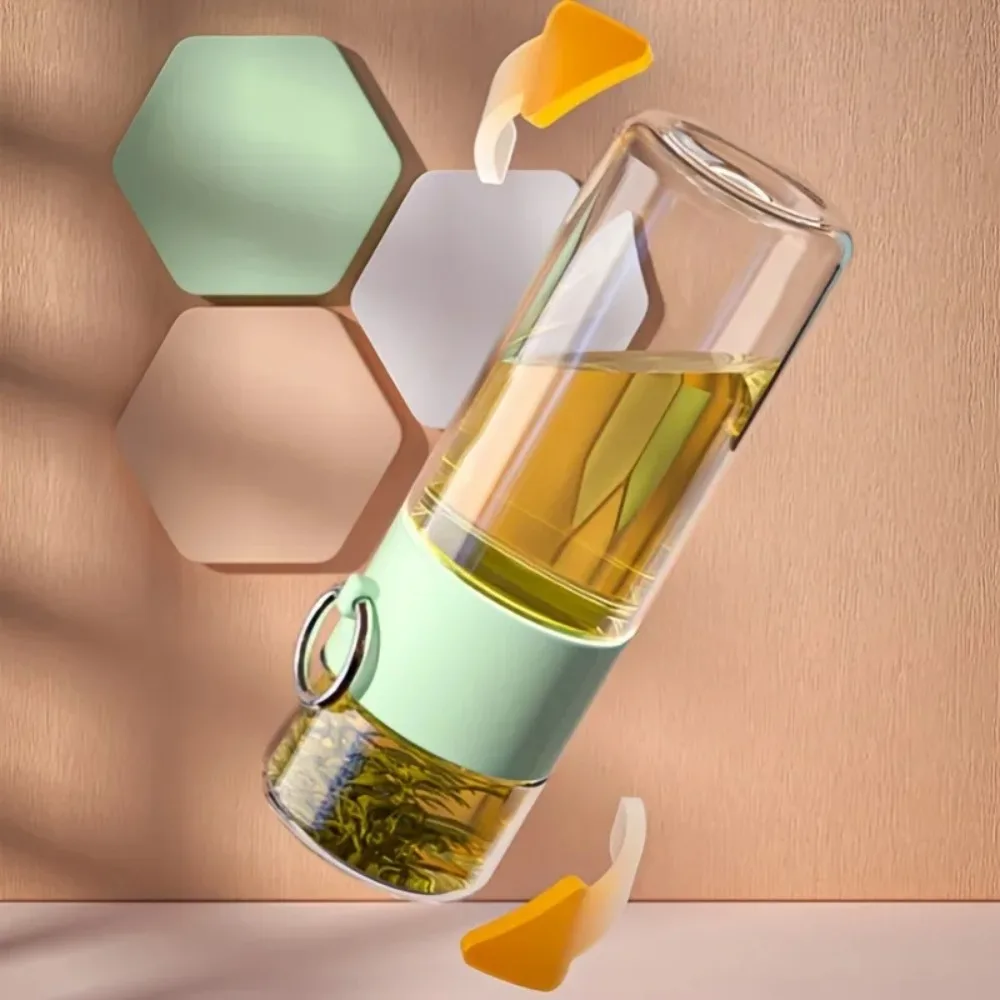 Large Capacity 400ML Tea Water Bottle with Tea Filter Plastic Water Cup Leak Proof Portable Infuser Tumbler Hiking Camping water bottle sports water bottle sports bottle plastic water bottle tea water bottle