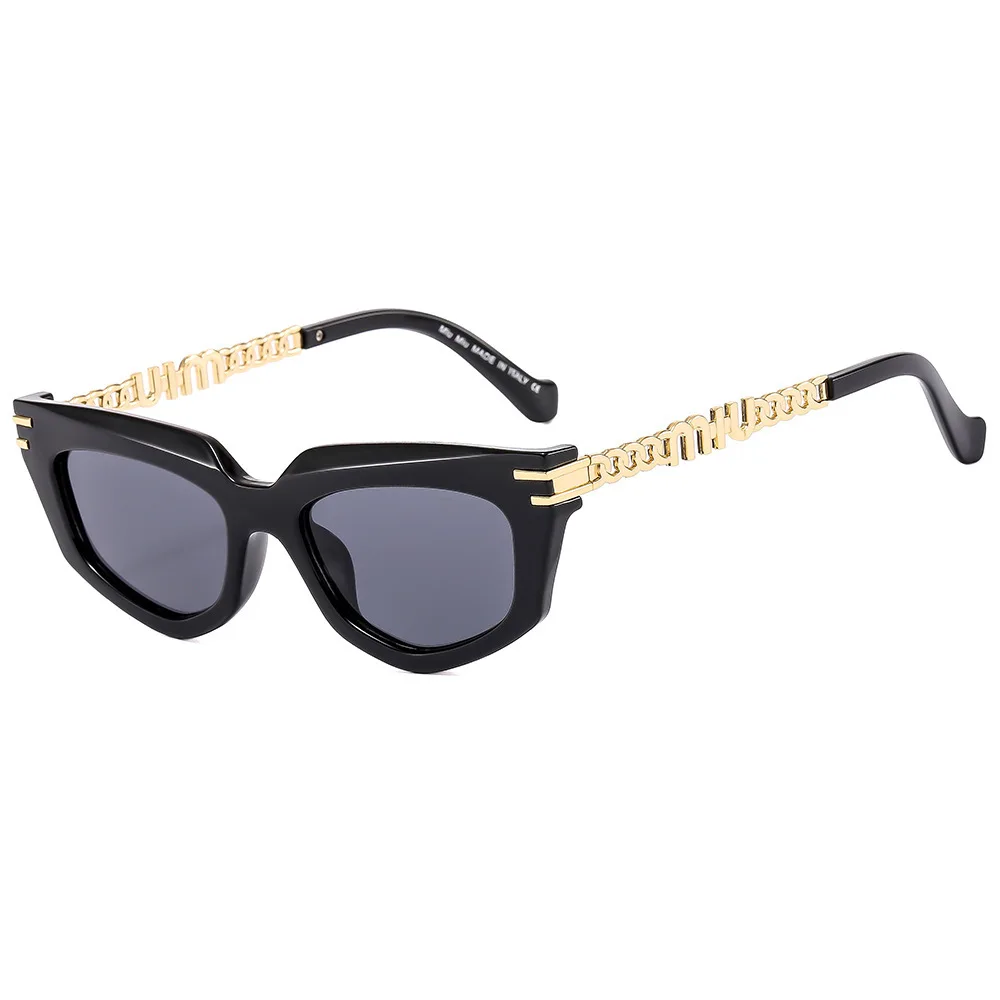 

Новинка 2023, маленькая оправа, женские персонализированные модные высококачественные солнцезащитные очки, женские очки кошачий глаз из сплава, UV400, солнцезащитные очки в стиле ретро, модная одежда