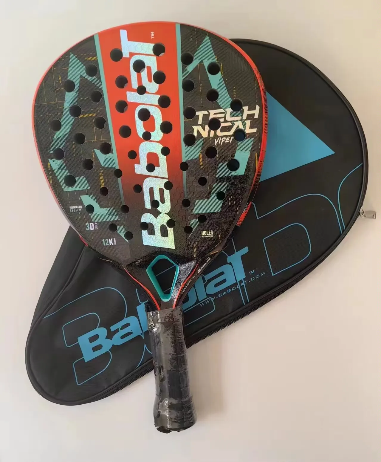Babolat Padel Tennis Racket Full Carbon fiber beach Raqueta with Racket Bag for Adults Training Accessories 3k 12K 16k