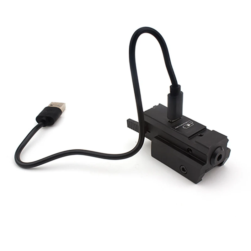 Weapons Gun Laser Sight Tactical Laser Pointer Airsoft Pistol 20mm Picatinny Hunting Rail 520-655nm Headgun Dot Scope