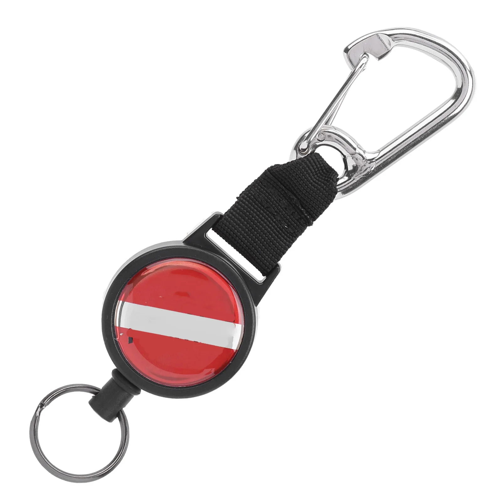 Tauchen Edelstahl draht Stretch Feder seil Lanyard Antilost Schlüssel ring BCD Zubehör – Detail 1