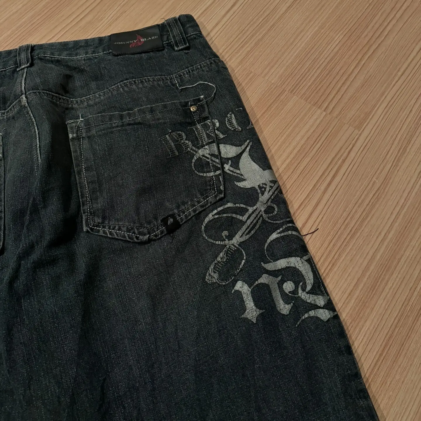 Streetwear Shorts Y2K Pants Hip Hop Retro Graphic Print Baggy Jenas Denim Gym Shorts Mens Womens High Waist Basketball denim shorts