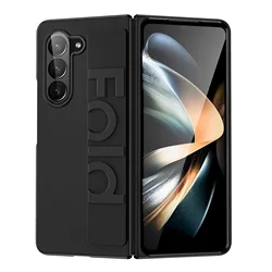 Elastic Wristband Silicone Phone Case with Fall Prevention - Soft Cover with Wrist Strap for Galaxy Z Fold7 (Black)