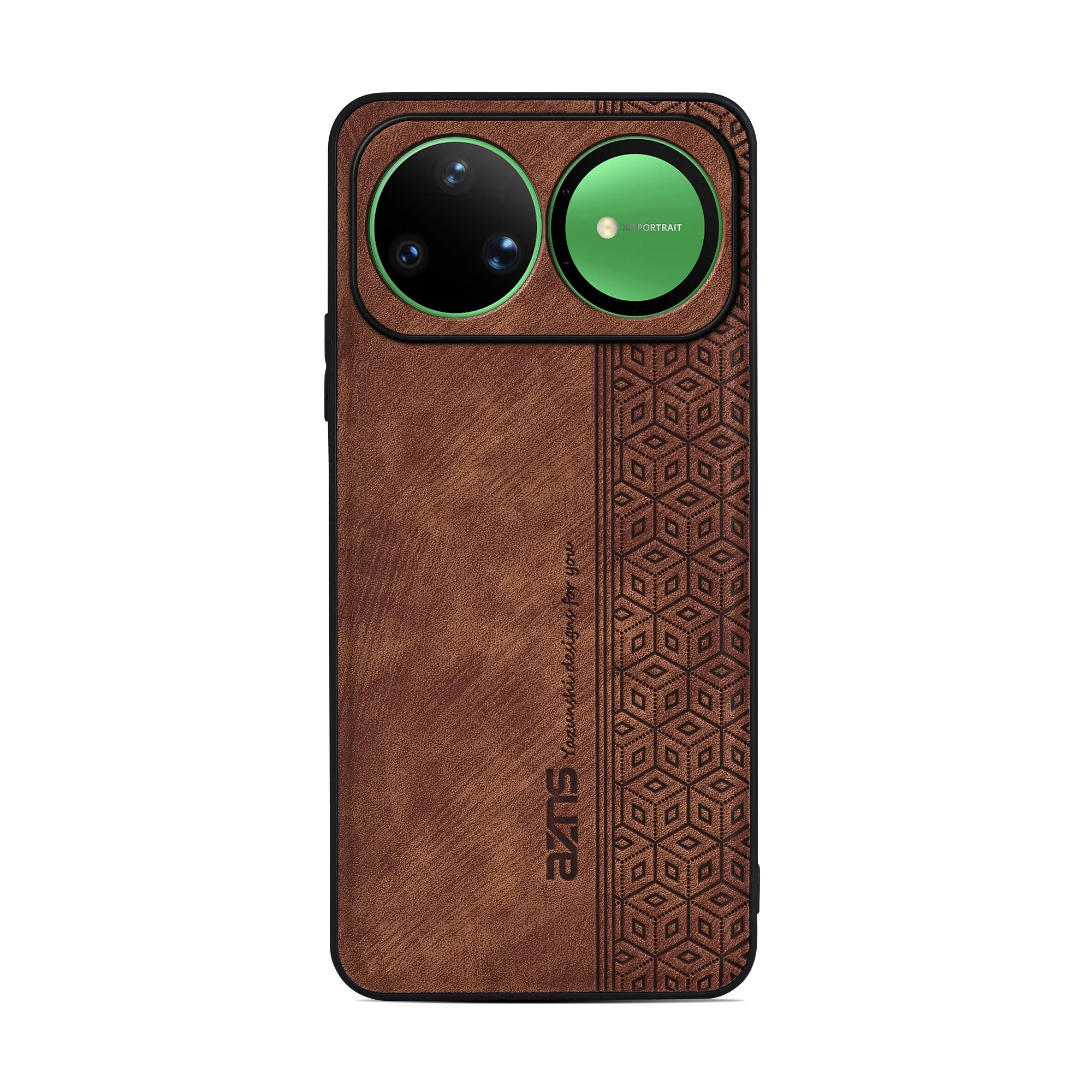 Shockproof Leather Phone Case Bumper with Skin Feel - Premium Back Cover