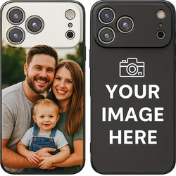 Personalized Custom Matte Photo Case - DIY Soft Cover - iPhone 12 Mini (Black)
