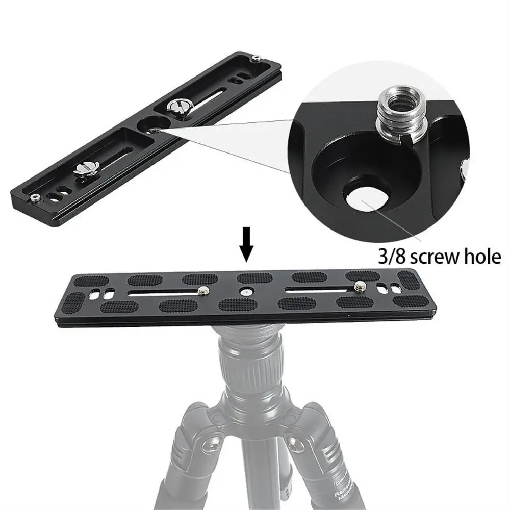 Universal Aluminum Alloy Quick Release Plate Tripod Mount Adapter with 1/4 Screw for Benro Arca Swiss Ball Head and Camera
