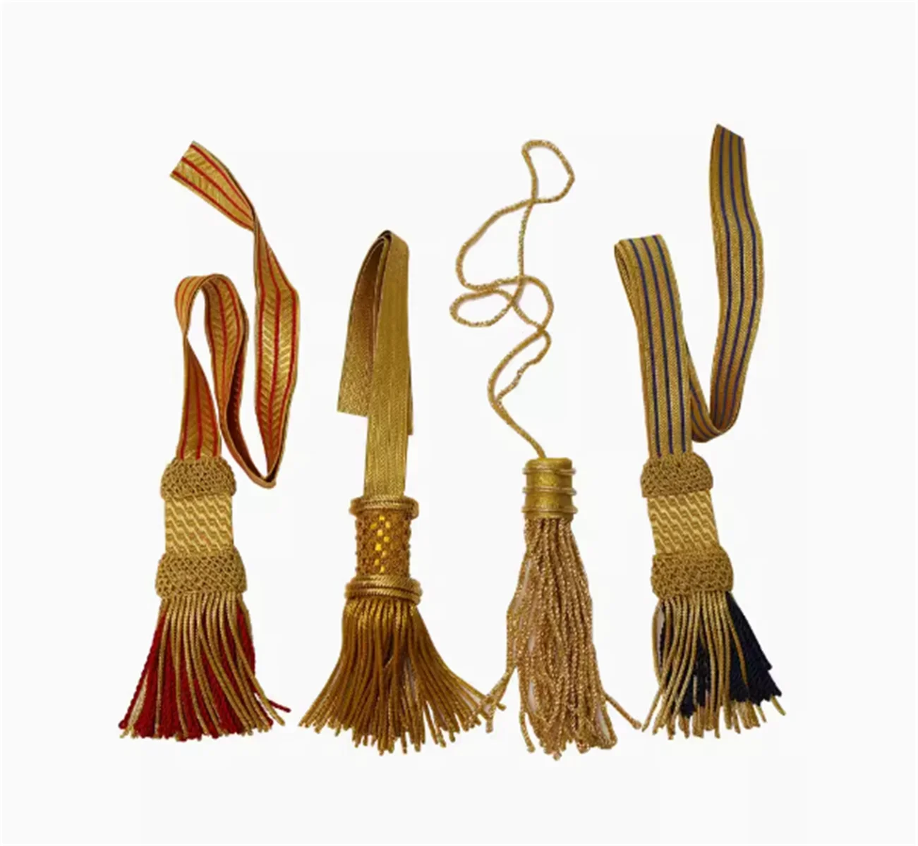 Fine replication of metal wire sword tassels and sword knot props in Germany and other countries