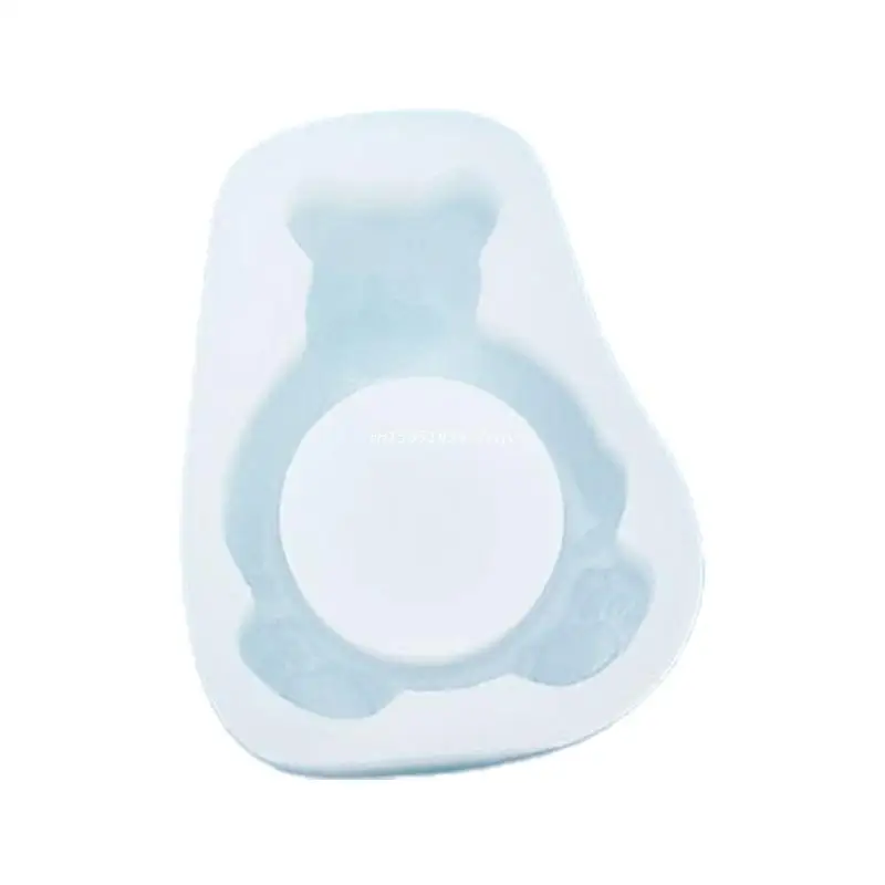 

Handicrafts Aroma Plaster Silicone Mold Handmade Bear Tea Wax Candlestick Mold Dropship