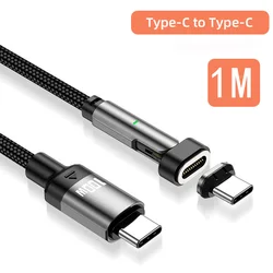 100W Fast Charging Magnetic Suction Rotating Weaving Charging Cable (1M 100W)