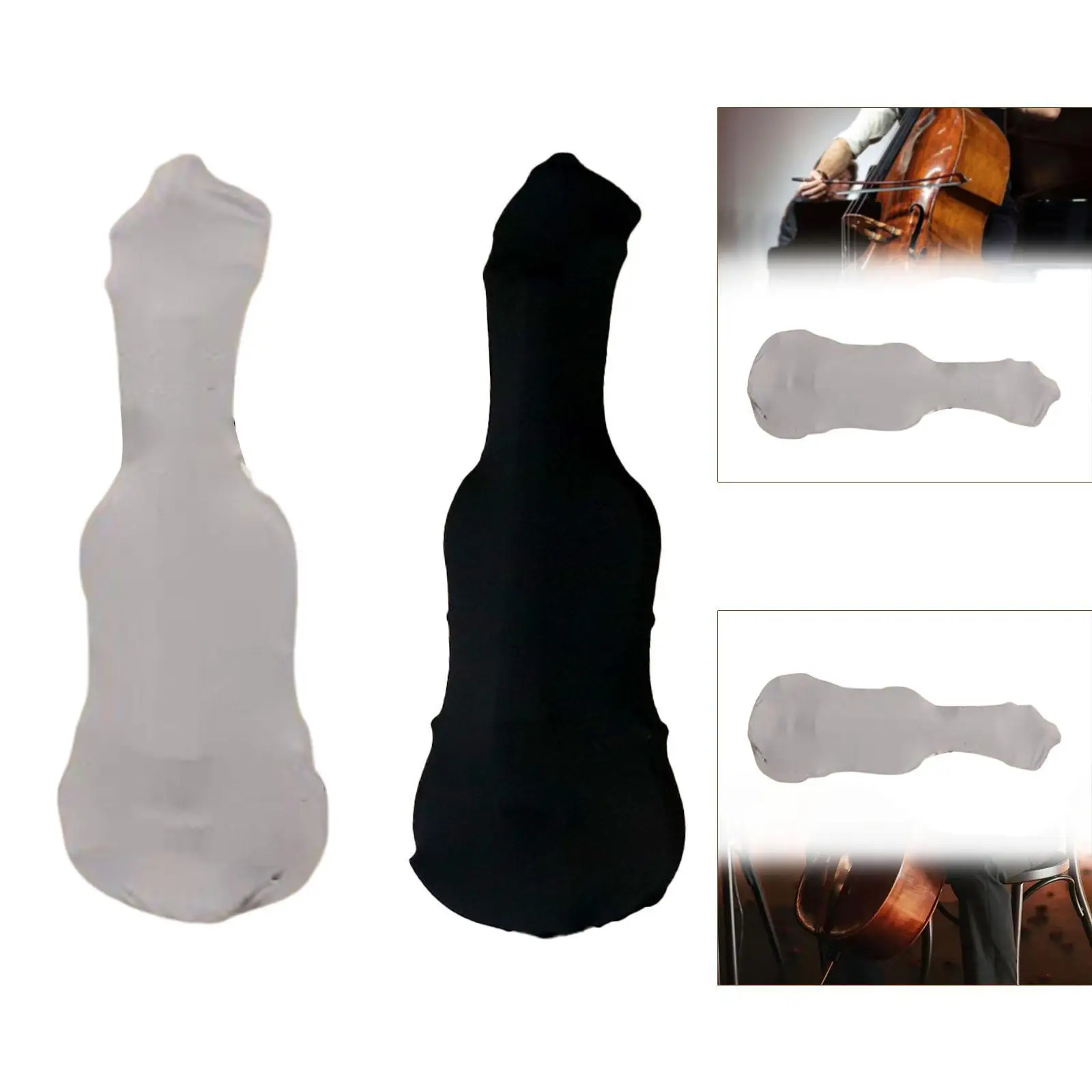 Violin Dust Cover Soft Reusable Accessories Premium Comfortable Washable with Drawstring Closure Thickened Portable Protector Violin Dust Cover Soft Reusable Accessories Premium Comfortable Washable with Drawstring Closure Thickened Portable Protector