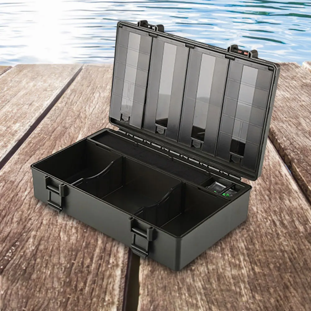 Carp Fishing Box Carp Hook Group Box Fishing Tackle Box Fish Hook Lure Fake Bait Box Fishing Tackle Accessories