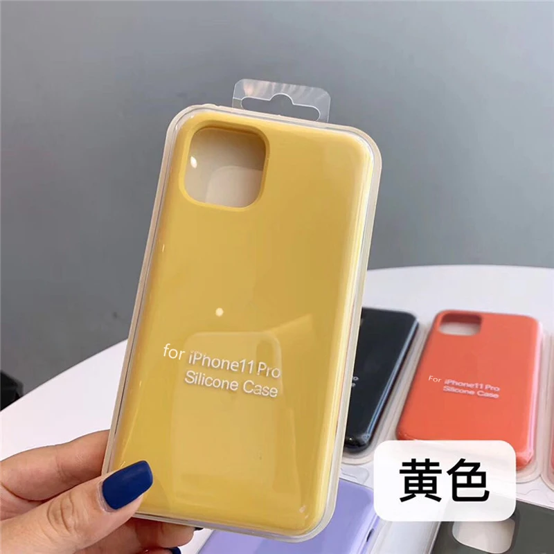 Luxury Candy Color Liquid Silicone Soft Matte Phone Case