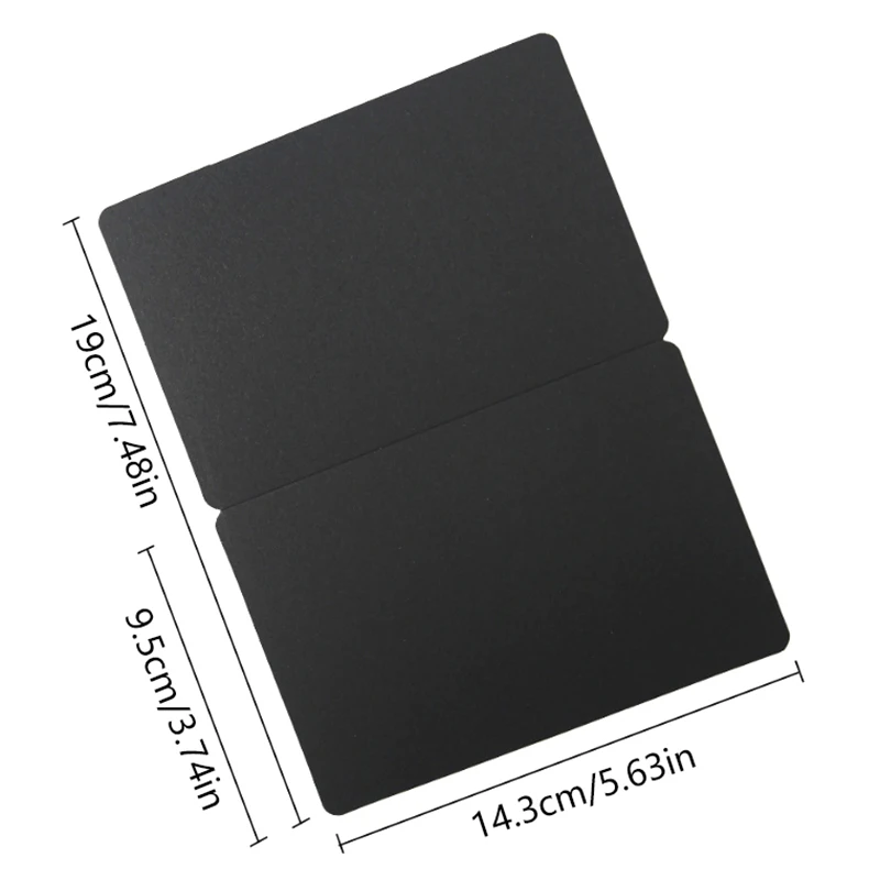 10 Pcs Kraft Paper Blank Greeting Cards Folding Multi-purpose Hard Paper Card Wedding Festival Envelope Card Invitation